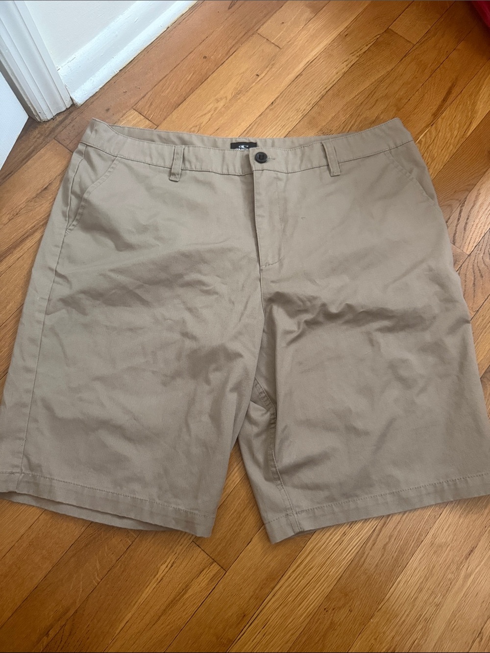 O'Neill Men's Khaki Flat-Front Shorts